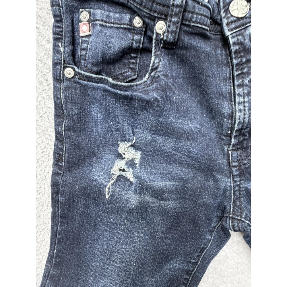 AG Adriano Goldschmied‎ Jeans Youth 14 Blue Knit Stryker Straight Ripped Denim - Picture 6 of 14